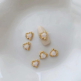 D.nail　ジュエリービジューパーツ DM-98 オパールダブルハート