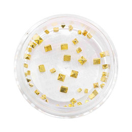 MATIERE　サイズMIX スクエアスタッズ ゴールド