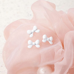 SONAIL　バタフライリボン ピュアホワイト FY001949