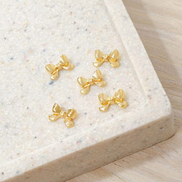 SONAIL　バタフライリボン メタルゴールド FY001948