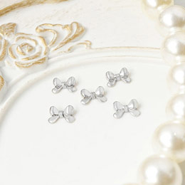 SONAIL　バタフライリボン メタルシルバー FY001947