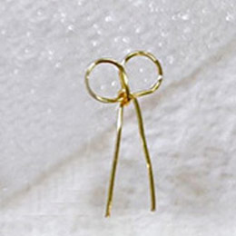 NAIL PARFAIT　スキニーワイヤーリボン ゴールド