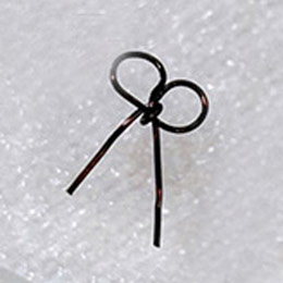 NAIL PARFAIT　スキニーワイヤーリボン ブラウン