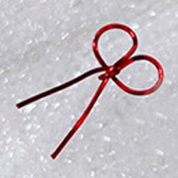 NAIL PARFAIT　スキニーワイヤーリボン レッド