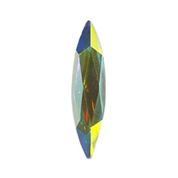 AURORA フラットバック スリムナベット クリスタルAB 8mm×2mm 6P