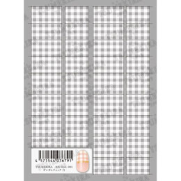 TSUMEKIRA　ギンガムチェック 白