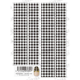 TSUMEKIRA　ギンガムチェック 黒