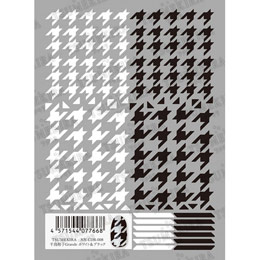 TSUMEKIRA　千鳥格子Grande ホワイト＆ブラック