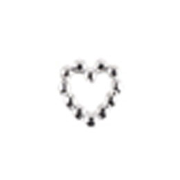 MATIERE　(マティエール) ビーズフレームハート シルバー