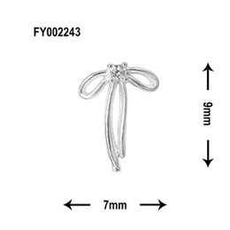 SONAIL　ゆるリボンパーツ シルバー FY002243