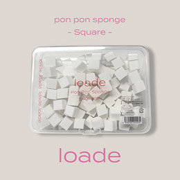loade(ロアデ) ポンポンスポンジ スクエア 100個入り