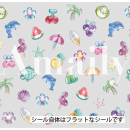 Amaily　ネイルシール No.3-51 ぷっくりパーツ