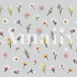 Amaily　ネイルシール No.7-1 プチブルーム