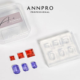 ANNPRO モールド ビジュー スクエア/レクタングル