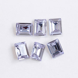SHAREYDVA　ガラスクォーツ ラベンダー 6×8mm 6P