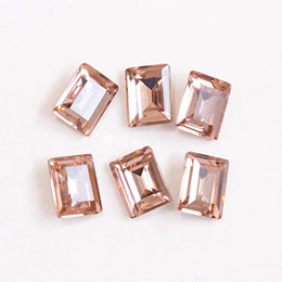 SHAREYDVA　ガラスクォーツ ヴィンテージローズ 6×8mm 6P