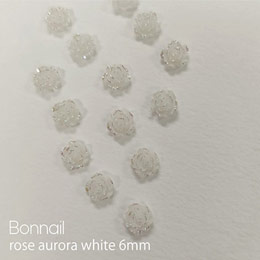 Bonnail　ローズ オーロラホワイト 6mm