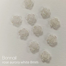 Bonnail　ローズ オーロラホワイト 8mm