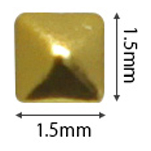 SHAREYDVA　スタッズ メタルスクエア 1.5mm ゴールド 50P