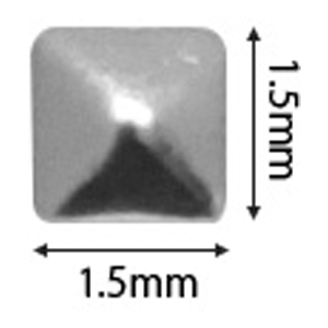 SHAREYDVA　スタッズ メタルスクエア 1.5mm シルバー 50P