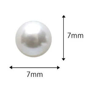 SHAREYDVA　大粒パール ラウンド ホワイト 7mm /10P
