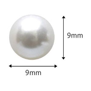 SHAREYDVA　大粒パール ラウンド ホワイト 9mm /6P