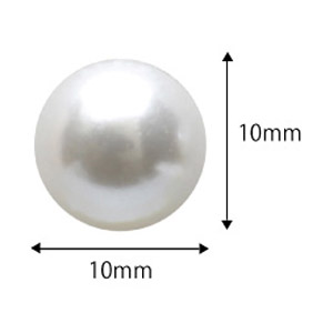 SHAREYDVA　大粒パール ラウンド ホワイト 10mm /5P