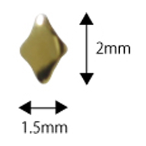 SHAREYDVA　スタッズ ダイヤ ゴールド 1.5*2mm / 50P