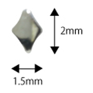 SHAREYDVA　スタッズ ダイヤ シルバー 1.5*2mm / 50P