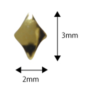 SHAREYDVA　スタッズ ダイヤ ゴールド 2*3mm / 50P