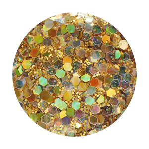 BEAUTY NAILER　ビューティーグリッター BGP-23 シャイングリッターフレイキーズMIX ゴールド 六角 1*0.2mm