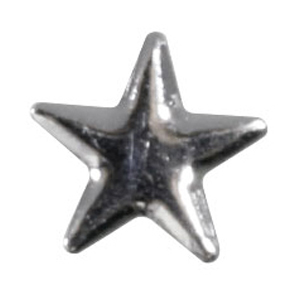SHAREYDVA　スタッズ メタルスター シルバー 5mm/30P