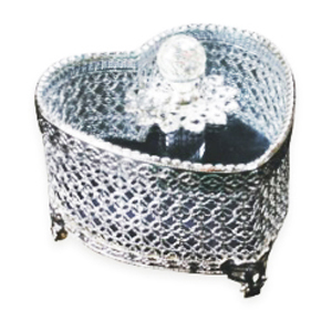SILVER MIRROR SALONWARE　ハート型ジュエリーケース