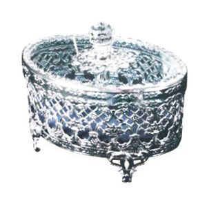 SILVER MIRROR SALONWARE　ダエン型コットンケース