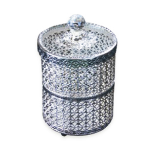 SILVER MIRROR SALONWARE　エンチュウ型コットンケース