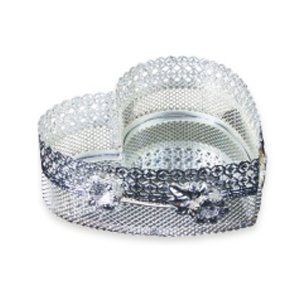 SILVER MIRROR SALONWARE　ハート型トレイ