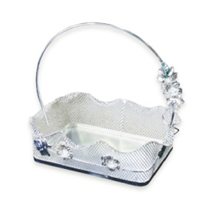 SILVER MIRROR SALONWARE　スクエアートレイ L