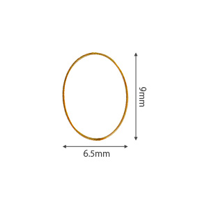 SHAREYDVA　×BLC ブローチ オーバル 9*6.5mm /6P