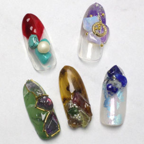 Shareydva ネイルパーツ 天然石 アメジスト p の通販 ネルパラ