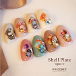 Bonnail　×rrieenee shell plate square (シェル プレート スクエア) ラベンダー