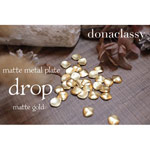 Donaclassy　マットメタルプレート drop(ドロップ) マットゴールド