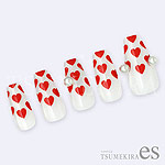 TSUMEKIRA　【es】MEGU NAIL プロデュース MEGUハート RED