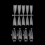 SONAIL　ハーフチップ スティレットロング FY002152