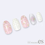 TSUMEKIRA　【es】小花　ホワイト