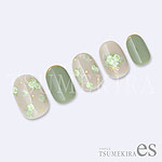 TSUMEKIRA　【es】小花　グリーン