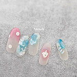 Amaily　ネイルシール No.7-9 もくもくフォント
