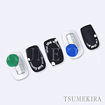 TSUMEKIRA　AKI HARASHIMAプロデュース Arc text silver（ジェル専用）