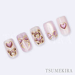 TSUMEKIRA　honchan プロデュース bear＆Ribbon gold（ジェル専用）