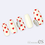 TSUMEKIRA　【es】MEGU NAIL プロデュース MEGUハート RED