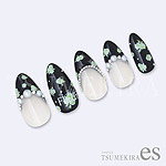 TSUMEKIRA　【es】小花　グリーン